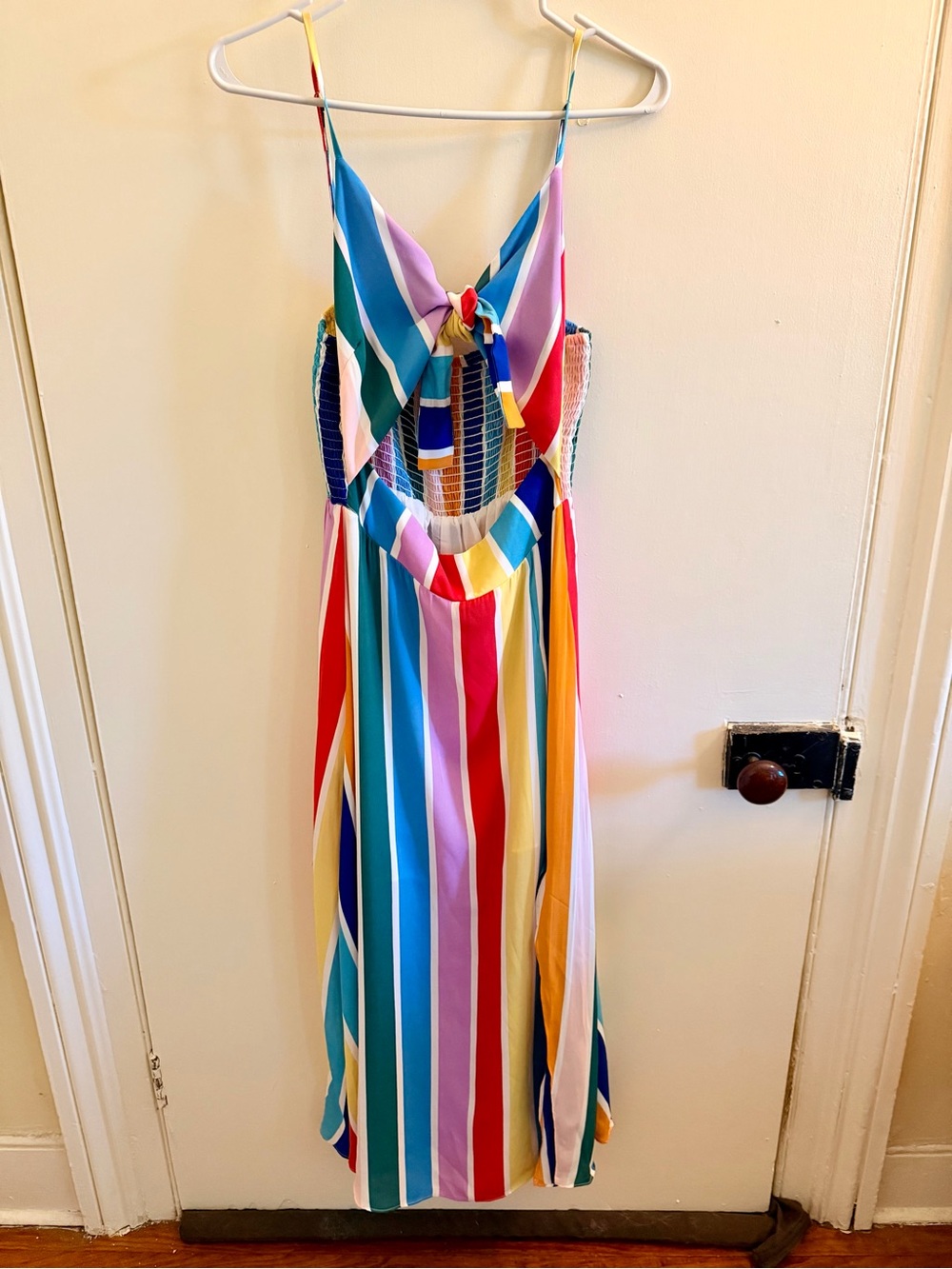 Buddy Love Multicolor Stripe Smocked Sundress
